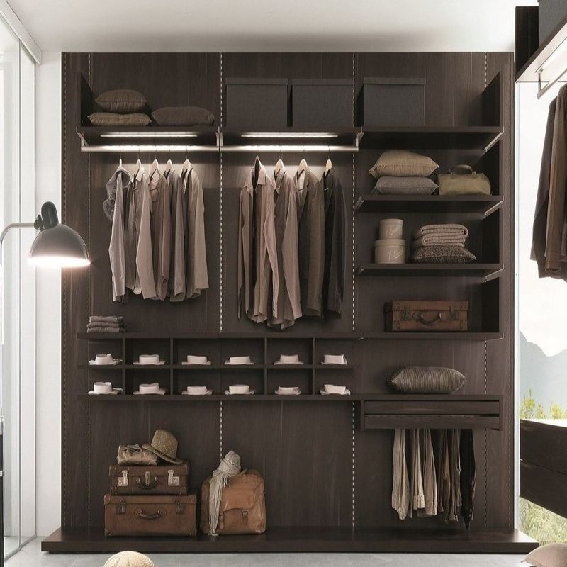Mail Packing N High End Bedroom Wardrobe Closets with Modern Material MR HDF Board