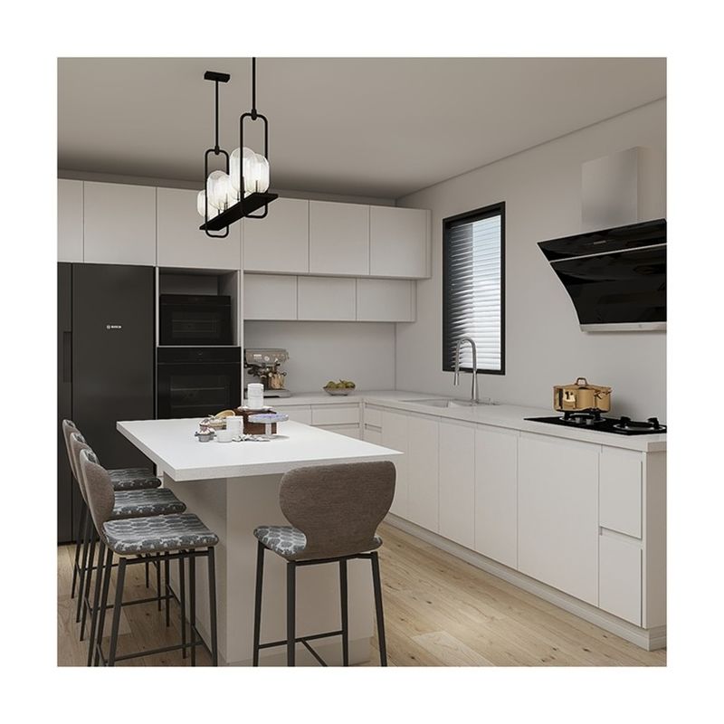 Veneer Finished Door Modern Complete Kitchen Cabinet Set with Sink from Turkey's Top