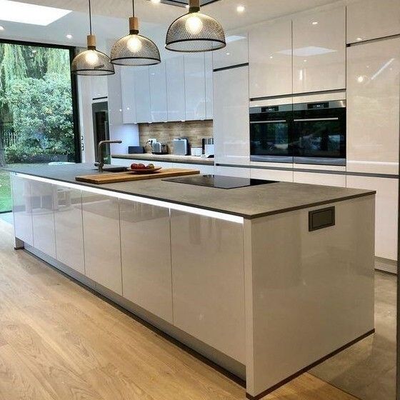Veneer Finished Door Modern Complete Kitchen Cabinet Set with Sink from Turkey's Top
