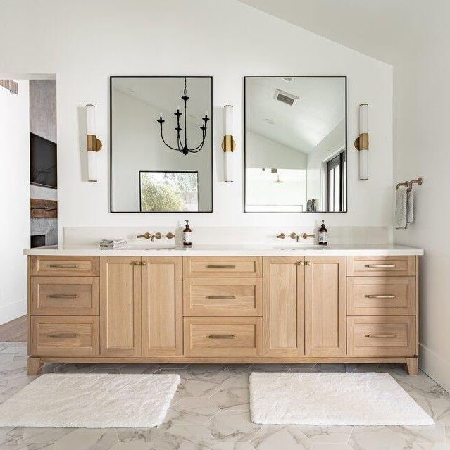 30-48 Inch MDF Cabinet Standing Vanity Chinese Bathroom Vanity with Sink and Mirror