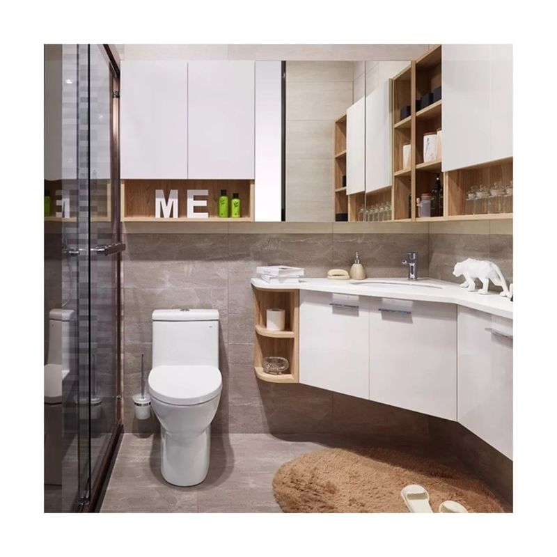 Include Basin Yes Triangular Corner Bathroom Vanity Set with Mirror and Faucet