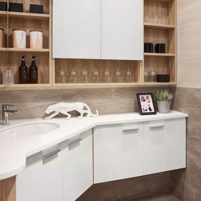 Include Basin Yes Triangular Corner Bathroom Vanity Set with Mirror and Faucet