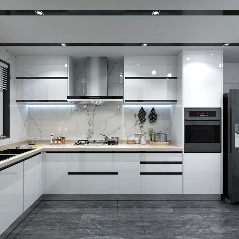 Blum Hardware YALIG Custom Size Modular Fiberglass L Shape Ss Kitchen Cabinet Highly