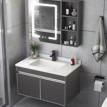 Smart Mirror Touch Screen LED Lighted Salon Wall Cabinet with Mirror in Bathroom