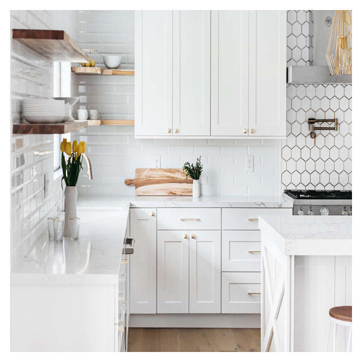 Apartment Shaker Style Standard Modular Solid Wood Kitchen Cabinet Doors And Drawer Fronts