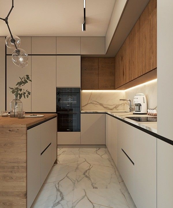 2024 U Shape Kitchen Cabinets with Island The Perfect Combination of Style and Function