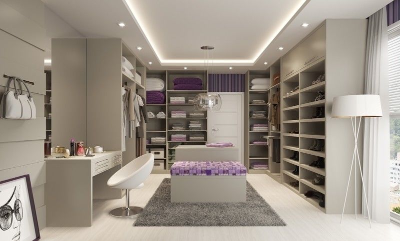 Home Furniture Wooden Lacquer Sliding Door Wardrobe for Customized Size in Modern White