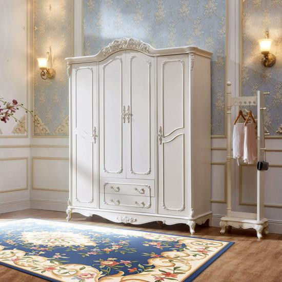 MR HDF Board Wooden Wardrobe Closet for Bedroom Large Storage Space and Durable Design