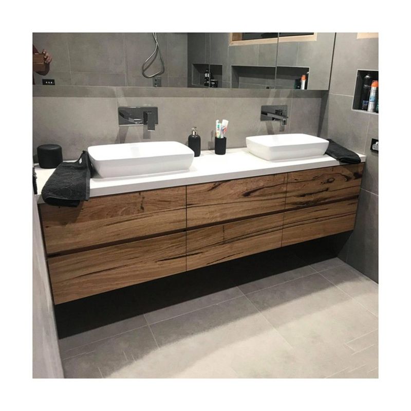 Modern Bathroom Vanity Cabinet in Customized Color for Hotel and Apartment Bathrooms