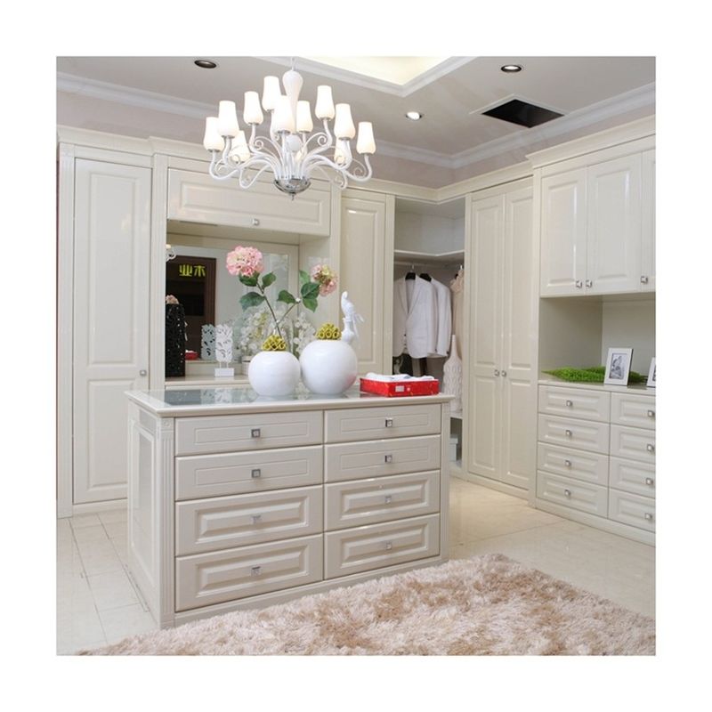 Modern MR HDF Board Island Wardrobe Customized for High End Design and Functionality
