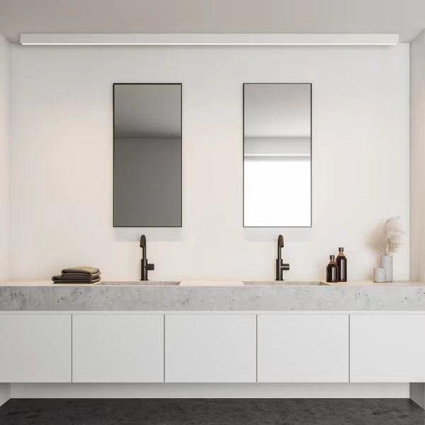 Two Sets Sinks and Faucets Large Bathroom Vanity Set with Separate Mirror Width 38-46