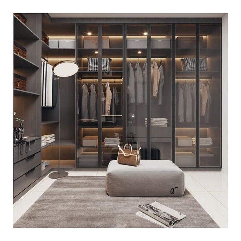 YALIG 2D / 3D Custom Made Italian Style Modern Bedroom Wardrobe Design for Apartment