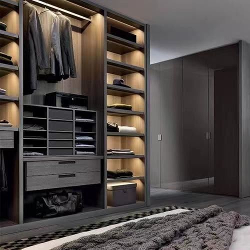 YALIG 2D / 3D Custom Made Italian Style Modern Bedroom Wardrobe Design for Apartment
