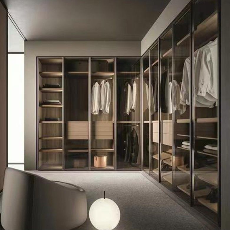YALIG 2D / 3D Custom Made Italian Style Modern Bedroom Wardrobe Design for Apartment