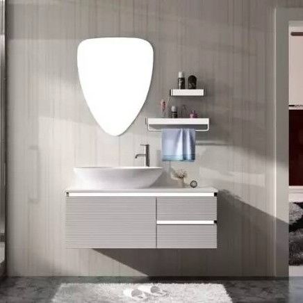 European Style Bathroom Vanity with Handle-Free Design and Customized Color Options