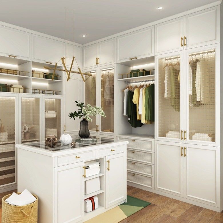 Versatile Storage Made Simple with Our Trend French Elegant Wardrobe Wood Style PANEL