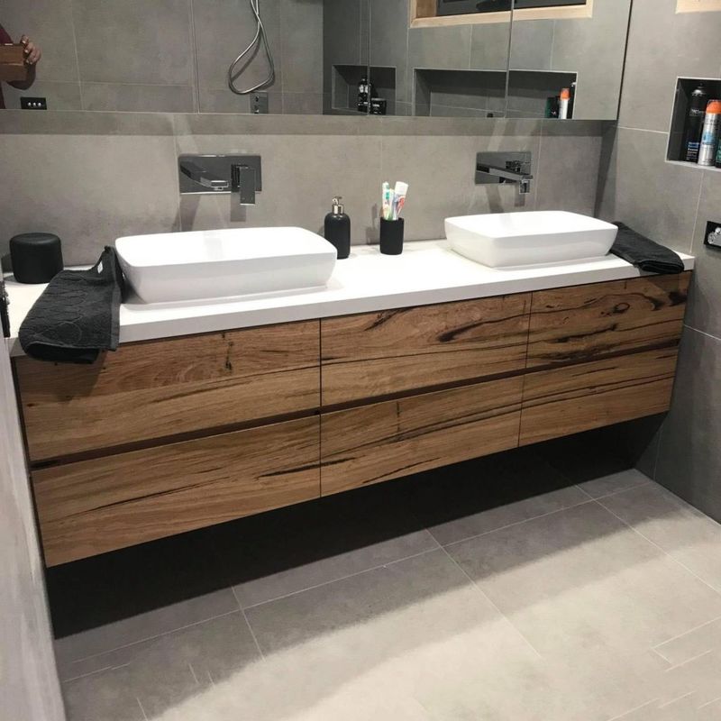 Customized Color Hotel Vanity Bathroom Equipment Width 38-46 in for Customized Needs