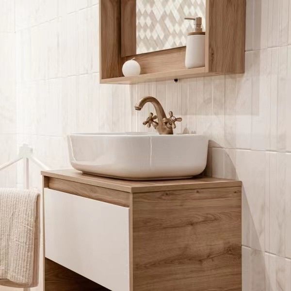 Customized Italian Bathroom Vanity with LED Mirror YALIG Customizable Color and Design