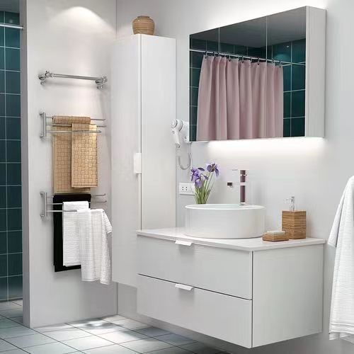 Customized Designs and MDF Door Material in YALIG Floating Vanity Set for Modern Bathrooms