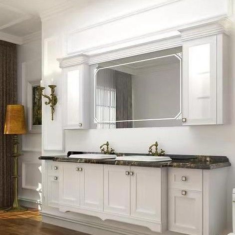 Rectangle Vanity YALIG Custom Luxury Quartz Counter Top Set for Modern Bathroom Design