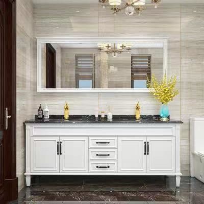 Upgrade Your Bathroom with YALIG Custom Gold Double Sink Vanity Combo and Wall Mount