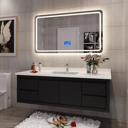 YALIG E1 European Standard Wall Mount Bathroom Set with Mirror Modern and Functional