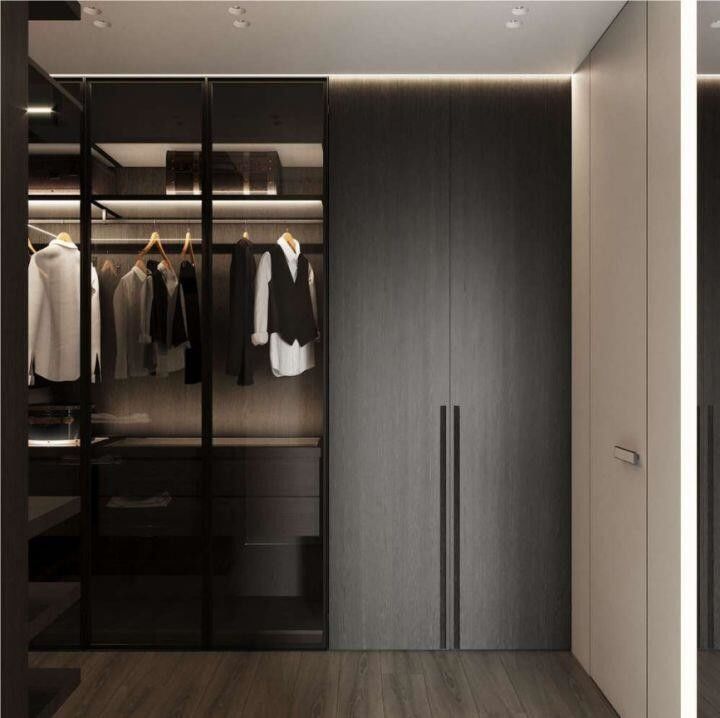 Customizable Modern Style Bedroom Set with 2 Door Wardrobe Almari Furniture by YALIG