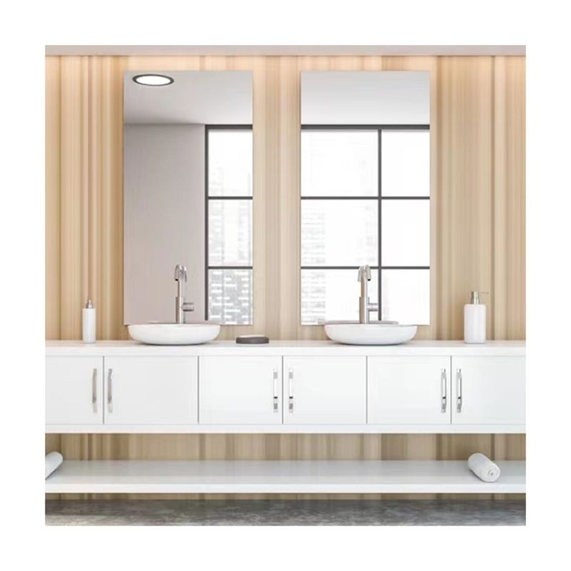 Mirror Included Yes Wall Mounted MDF Vanity Bathroom Cabinet with Acrylic Door Panel