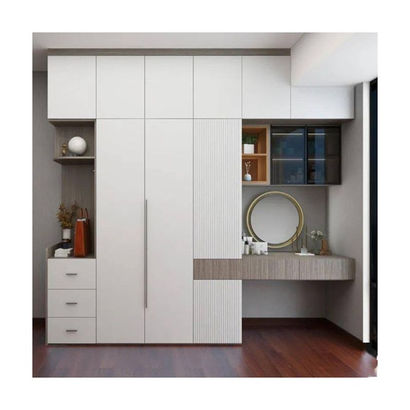 Customized Bedroom Furniture Wooden Wardrobe with Two and Three Door Designs by YALIG