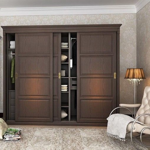 Customized Bedroom Furniture Wooden Wardrobe with Two and Three Door Designs by YALIG