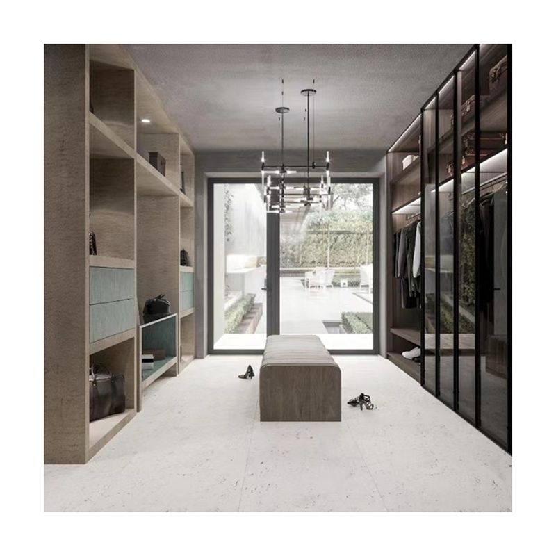 Large Wooden Walk in Built-in Wardrobe for Modern Apartment 2D/3D and High End Design