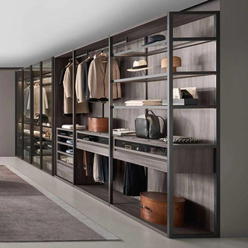 Modern Style Wooden Furniture YALIG Solid Wood Wardrobe Cabinets for Your Living Space
