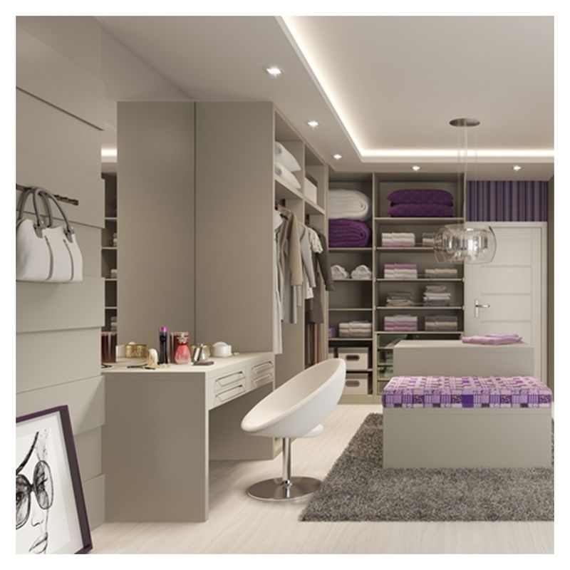 YALIG 2024 European Style Matte Lacquer Walk-in Closet and 2D / 3D for Home Furniture
