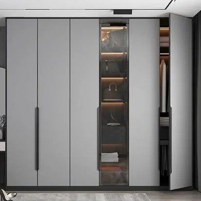 YALIG 2024 European Style Matte Lacquer Walk-in Closet and 2D / 3D for Home Furniture