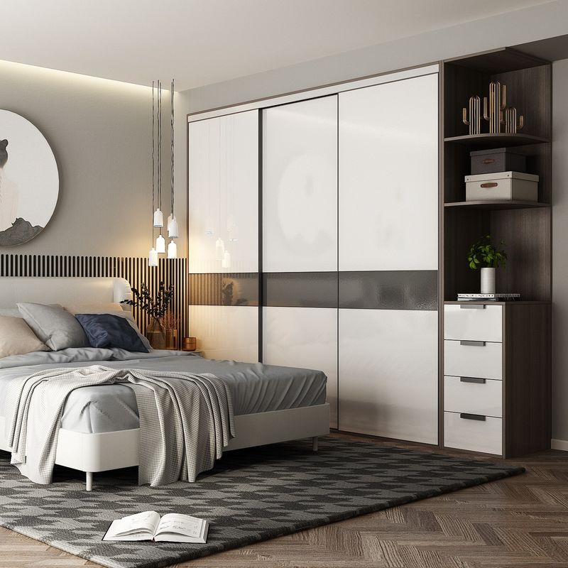 YALIG E1 Sliding Door Closet Wardrobe European Standard for Modern Customized Designs