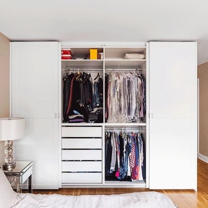 YALIG E1 Sliding Door Closet Wardrobe European Standard for Modern Customized Designs