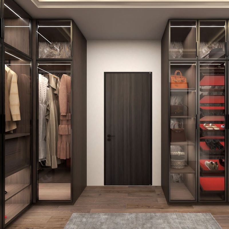 NO Folded 2024 Design Bedroom Closet Wood Wardrobe Cabinets for General within YALIG