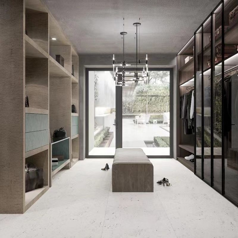 Contemporary Convertible YALIG Pole System Walk In Room Cabinet Open Style Big Wardrobe Closets