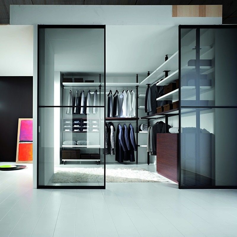 Contemporary Convertible YALIG Pole System Walk In Room Cabinet Open Style Big Wardrobe Closets