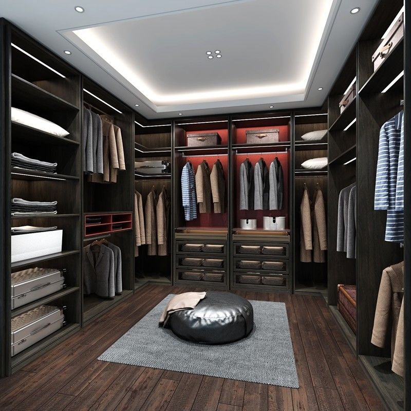 Contemporary Style Wooden Wardrobe for Modern Customized Color Bedroom Furniture